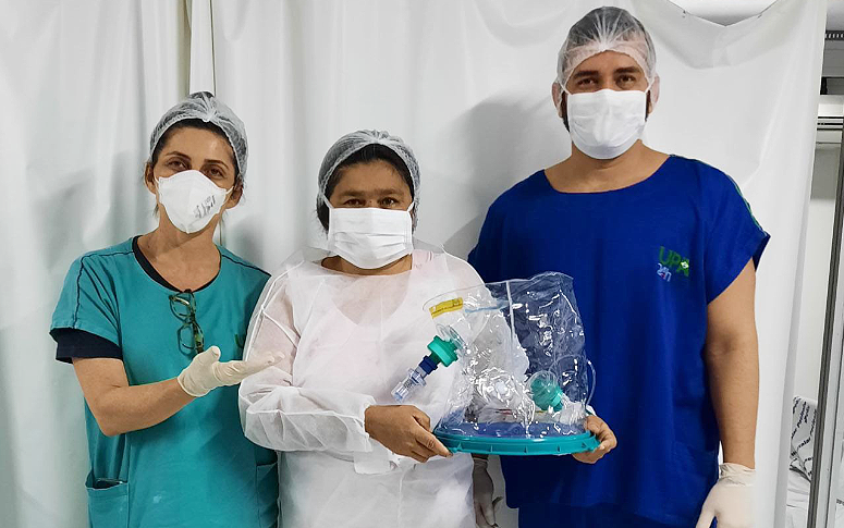 UPA Messejana tem primeira paciente com uso de capacete Elmo sem diagnóstico de Covid
